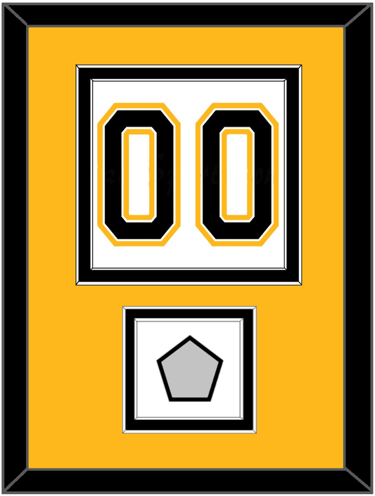 Boston Number (Back) With Stanley Cup Finals Patch - Road White (2007-2017) - Signature Tier 4
