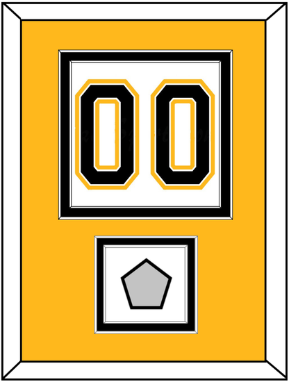 Boston Number (Back) With Stanley Cup Finals Patch - Road White (2007-2017) - Signature Tier 4