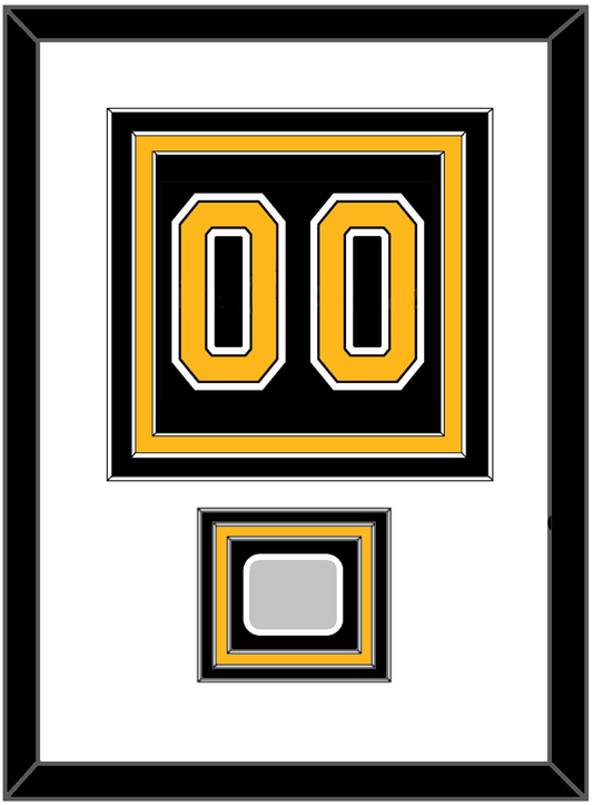 Boston Number (Back) With Stanley Cup Finals Patch - Home Black (2007-2017) - Premier Tier 1