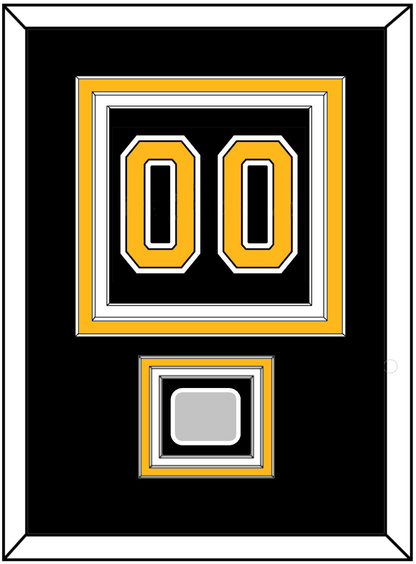 Boston Number (Back) With Stanley Cup Finals Patch - Home Black (2007-2017) - Premier Tier 2