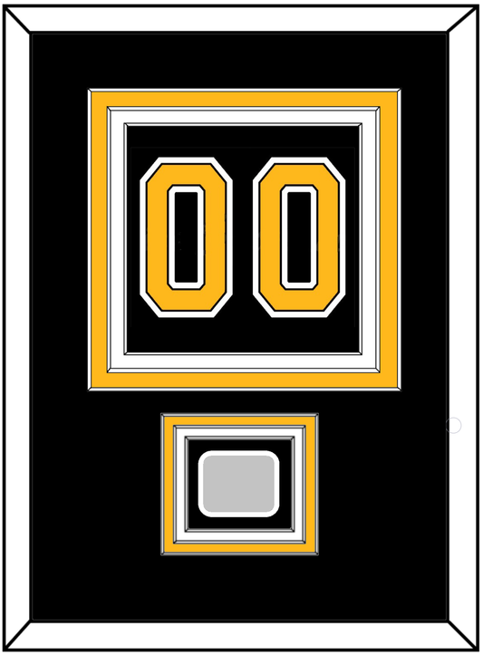 Boston Number (Back) With Stanley Cup Finals Patch - Home Black (2007-2017) - Premier Tier 2