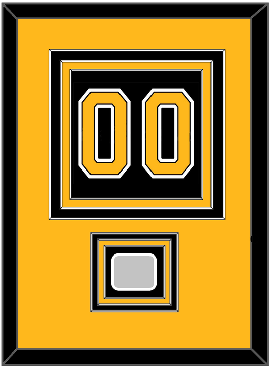 Boston Number (Back) With Stanley Cup Finals Patch - Home Black (2007-2017) - Premier Tier 3