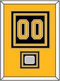 Boston Number (Back) With Stanley Cup Champions Patch - Home Black (2007-2017) - Triple Mat 3