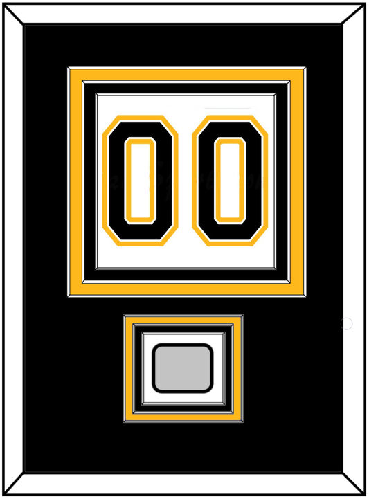 Boston Number (Back) With Stanley Cup Finals Patch - Road White (2007-2017) - Premier Tier 2