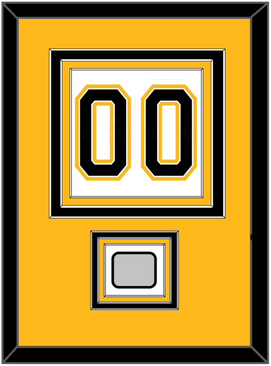 Boston Number (Back) With Stanley Cup Finals Patch - Road White (2007-2017) - Premier Tier 3