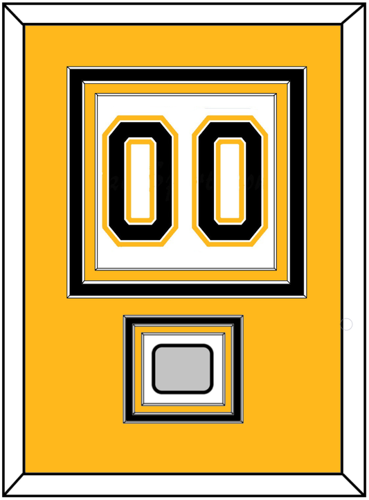 Boston Number (Back) With Stanley Cup Finals Patch - Road White (2007-2017) - Premier Tier 3