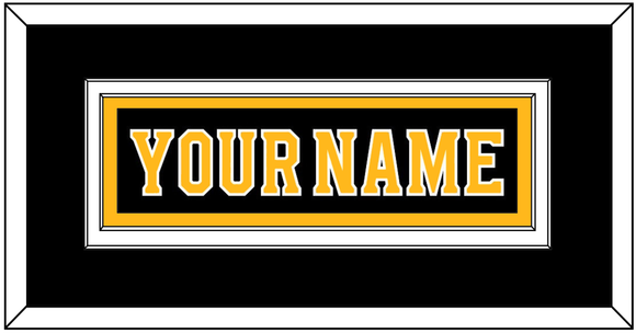 Boston Nameplate - Home Black - Double Mat 2