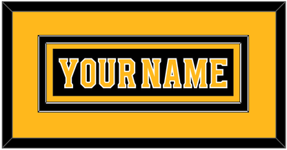 Boston Nameplate - Home Black - Signature Tier 3