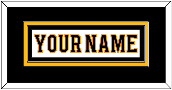 Boston Nameplate - Road White - Double Mat 2