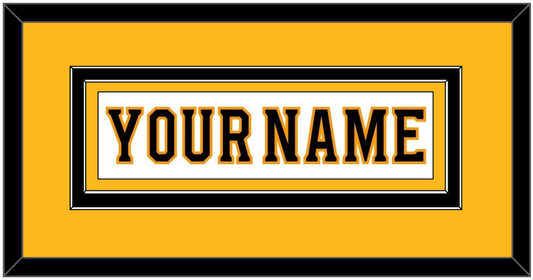 Boston Nameplate - Road White - Signature Tier 3