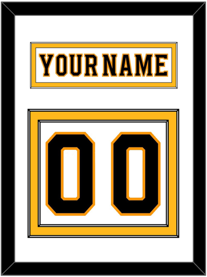 Boston Nameplate & Number (Back) - Road White - Signature Tier 1