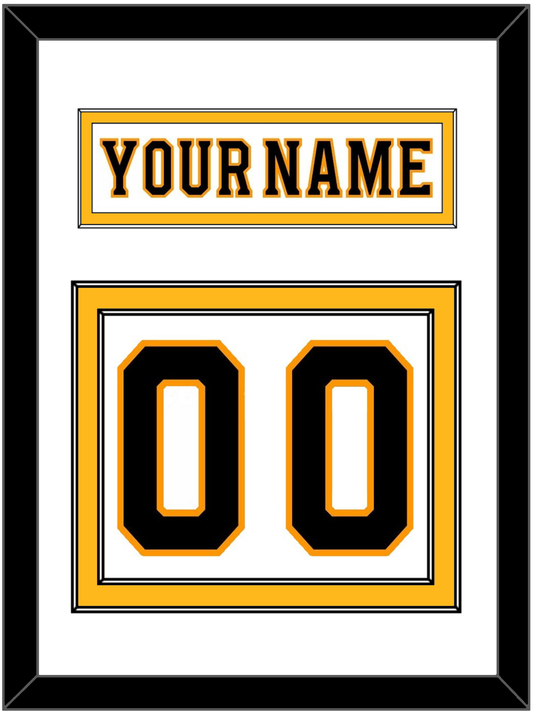 Boston Nameplate & Number (Back) - Road White - Signature Tier 1