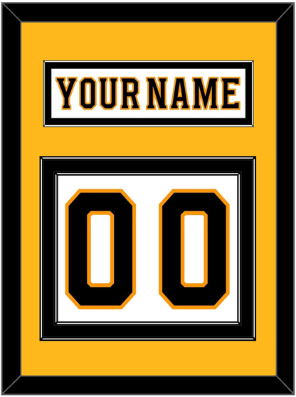 Boston Nameplate & Number (Back) - Road White - Signature Tier 3