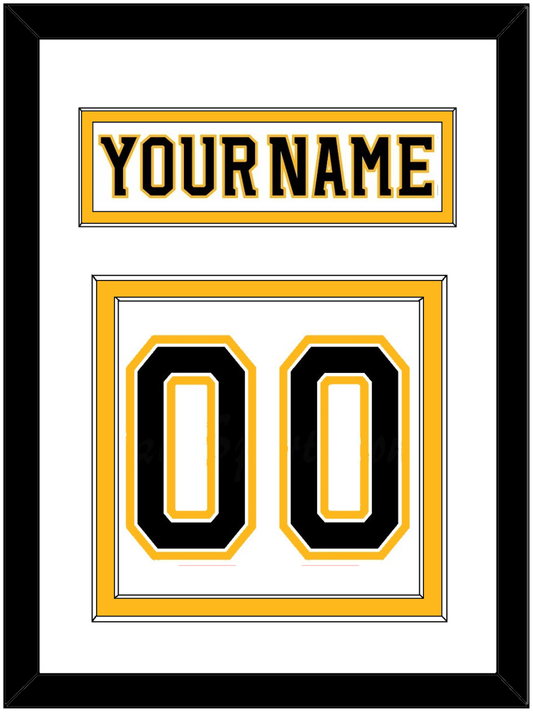 Boston Nameplate & Number (Back) - Road White (2007-2017) - Signature Tier 1