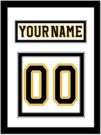 Boston Nameplate & Number (Back) - Road White (2007-2017) - Signature Tier 2