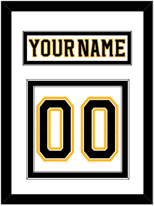 Boston Nameplate & Number (Back) - Road White (2007-2017) - Signature Tier 2