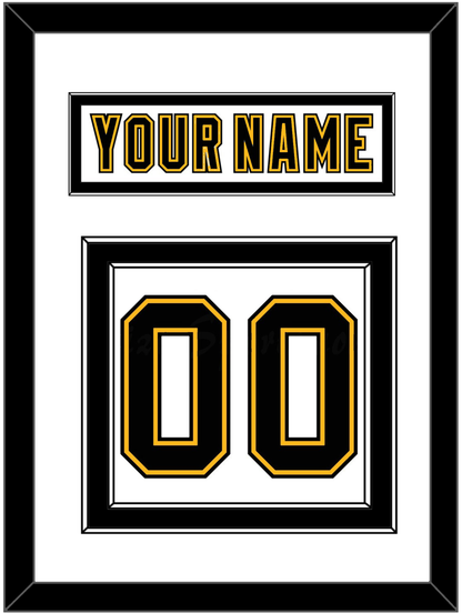 Boston Nameplate & Number (Back) - Home/Road White (1995-2007) - Signature Tier 2