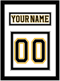 Boston Nameplate & Number (Back) - Road White (2007-2017) - Double Mat 2