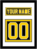 Boston Nameplate & Number (Back) - Road Black (1981-1995) - Double Mat 1