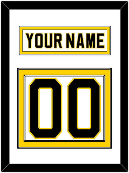 Boston Nameplate & Number (Back) - Home White (1981-1995) - Signature Tier 1