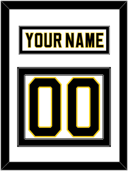 Boston Nameplate & Number (Back) - Home White (1981-1995) - Signature Tier 2