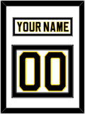 Boston Nameplate & Number (Back) - Home White (1981-1995) - Double Mat 2