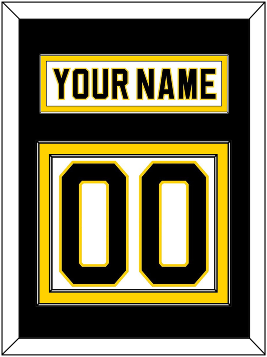 Boston Nameplate & Number (Back) - Home White (1981-1995) - Signature Tier 3