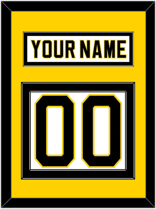 Boston Nameplate & Number (Back) - Home White (1981-1995) - Signature Tier 4