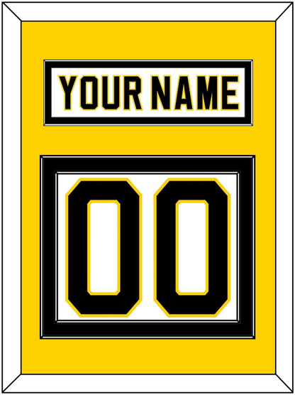 Boston Nameplate & Number (Back) - Home White (1981-1995) - Signature Tier 4