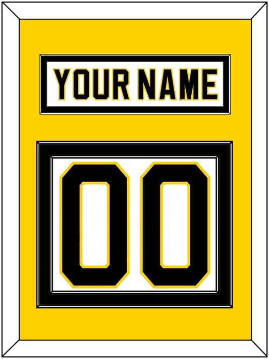 Boston Nameplate & Number (Back) - Home White (1981-1995) - Signature Tier 4