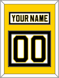 Boston Nameplate & Number (Back) - Home White (1981-1995) - Double Mat 4