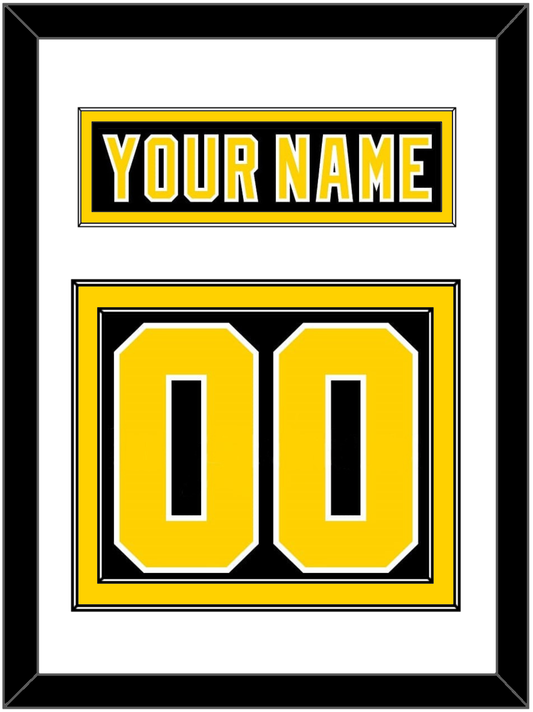 Boston Nameplate & Number (Back) - Road Black (1977-1981) - Signature Tier 1
