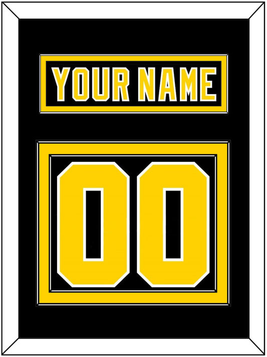 Boston Nameplate & Number (Back) - Road Black (1977-1981) - Signature Tier 2