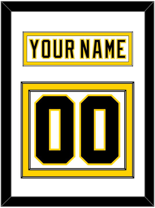 Boston Nameplate & Number (Back) - Home White (1977-1981) - Signature Tier 1