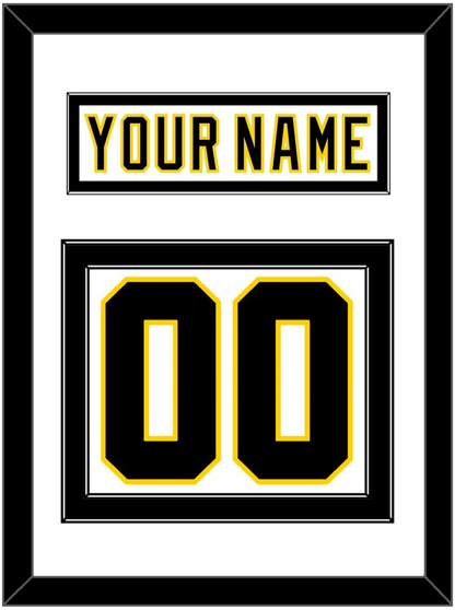 Boston Nameplate & Number (Back) - Home White (1977-1981) - Signature Tier 2