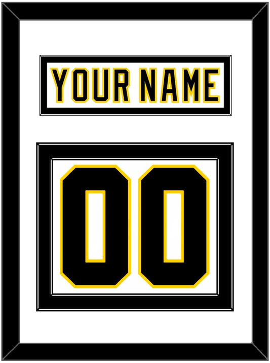 Boston Nameplate & Number (Back) - Home White (1977-1981) - Signature Tier 2