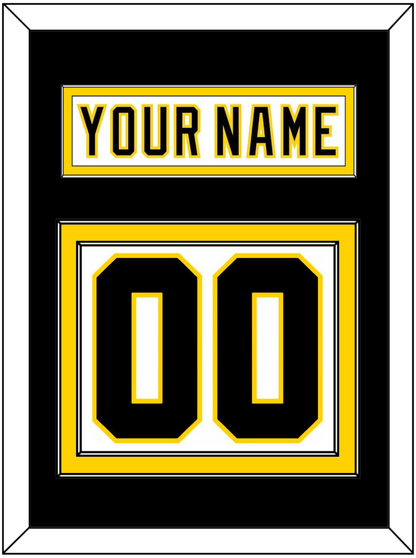 Boston Nameplate & Number (Back) - Home White (1977-1981) - Signature Tier 3