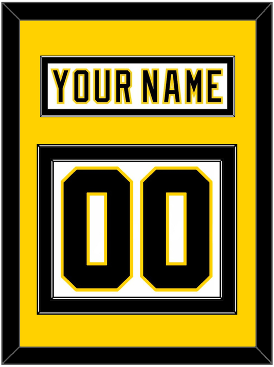 Boston Nameplate & Number (Back) - Home White (1977-1981) - Signature Tier 4