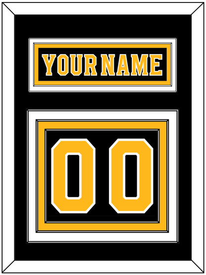 Boston Nameplate & Number (Back) - Home Black - Premier Tier 2