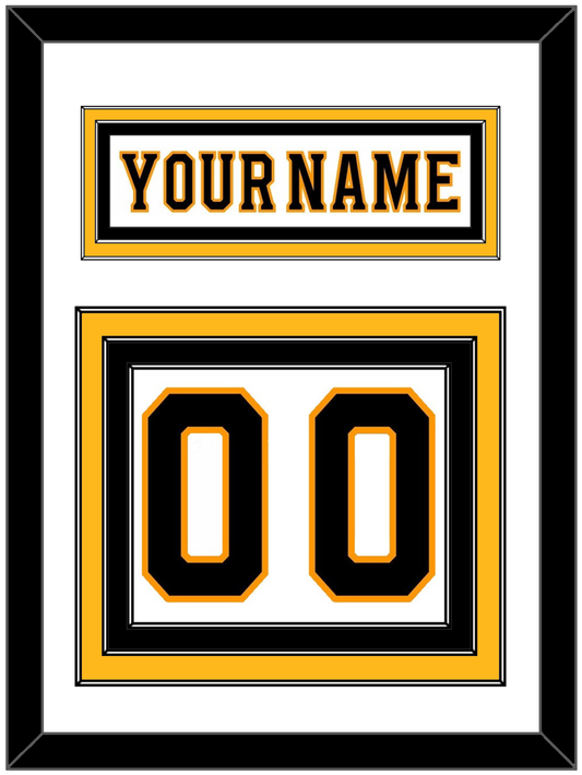 Boston Nameplate & Number (Back) - Road White - Premier Tier 1
