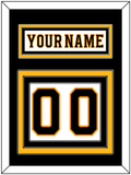 Boston Nameplate & Number (Back) - Road White - Triple Mat 2