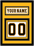Boston Nameplate & Number (Back) - Road White - Triple Mat 3