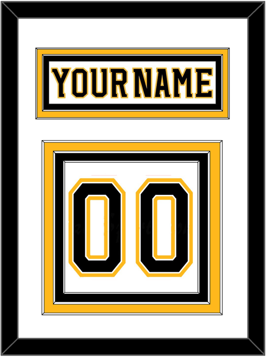 Boston Nameplate & Number (Back) - Road White (2007-2017) - Premier Tier 1