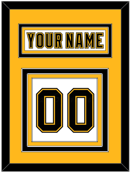 Boston Nameplate & Number (Back) - Home/Road White (1995-2007) - Premier Tier 3