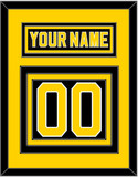 Boston Nameplate & Number (Back) - Road Black (1981-1995) - Triple Mat 3