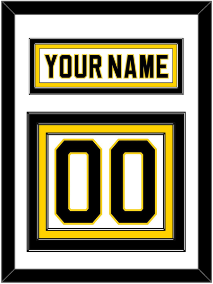 Boston Nameplate & Number (Back) - Home White (1981-1995) - Premier Tier 1