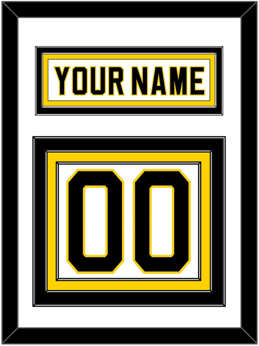 Boston Nameplate & Number (Back) - Home White (1981-1995) - Premier Tier 1