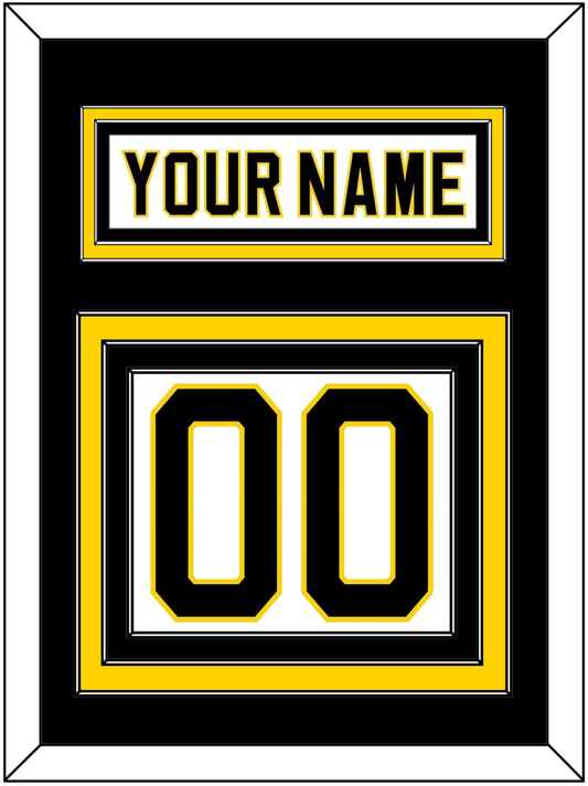 Boston Nameplate & Number (Back) - Home White (1981-1995) - Premier Tier 2