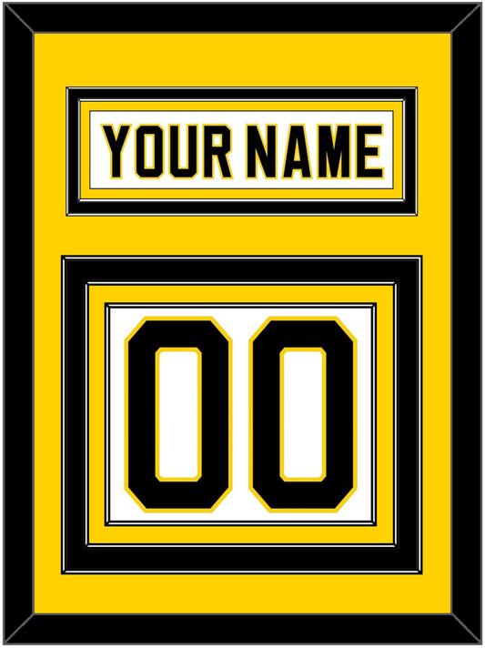 Boston Nameplate & Number (Back) - Home White (1981-1995) - Premier Tier 3