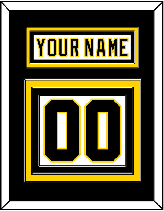 Boston Nameplate & Number (Back) - Home White (1977-1981) - Premier Tier 2